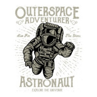 Outer Space Adventurer Astronaut Retro Recruitment Poster T-Shirt