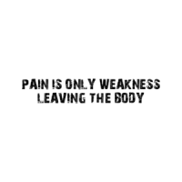 PAIN IS ONLY WEAKNESS LEAVING THE BODY Shirt
