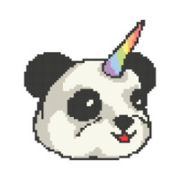Panda Unicorn Cute Retro T-Shirt