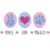 Peace Love Puggles - Puggle T-Shirt