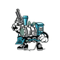 Retro Gangsta Train T-Shirt