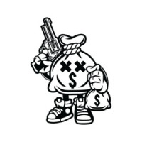 Retro Moneybag Robber T-Shirt