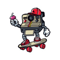 Retro Polaroid Skating T-Shirt