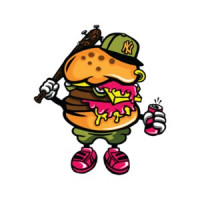 Retro Thuggish New York Burger T-Shirt