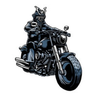 Samurai Bike Rider T-Shirt
