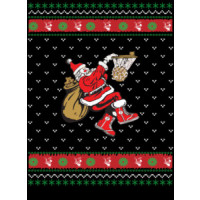 Santa Dunking Ugly Christmas Sweater