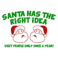 Santa Has The Right Idea T-Shirt