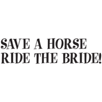 Save A Horse Ride The Bride T-shirt