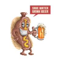 Save Water Drink Beer Retro Drinking T-Shirt