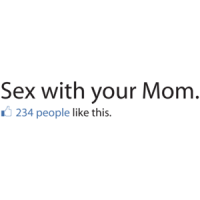 Sex With Your Mom Facebook Status T-shirt