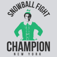 Snowball Fight Champion - New York - Elf Movie Christmas T-Shirt