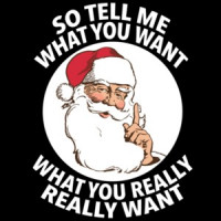 So tell me what you want - what you really really want - spice girls parody t-shirt - christmas t-shirt