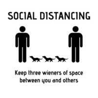Social Distancing Wieners Funny Coronavirus Shirt