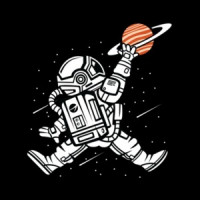 Space Basketball Dunk Saturn T-Shirt