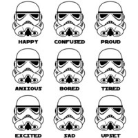 Stormtrooper Emotions - Funny Star Wars T-Shirt