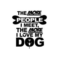 The More People I Meet The More I Love My Dog T-Shirt