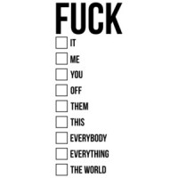 The word fuck and all of its meanings - funny offensive tshirt