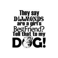 They Say Diamonds Are A Girls Best Friend Tell That To My Dog T-Shirt