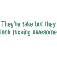 They're Fake But They Look Fucking Awesome T-shirt