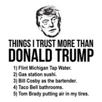 Things I Trust More Than Donald Trump T- Shirt