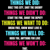 Things We did, Things We didn't do, things we want to do Funny 80's 90's T-Shirt