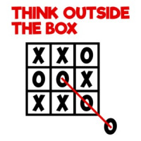 Think Outside The Box Tic Tac Toe T-Shirt