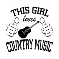 This Girl Loves Country Music T-Shirt