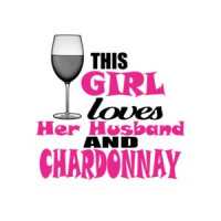 This Girl Loves Her Husband And Chardonnay T-Shirt