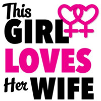 This girl loves her wife - lesbian t-shirt