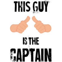 This guy is the captain. Funny Boating T-Shirt