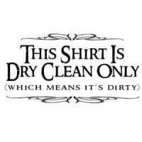 This Shirt Is Dry Clean Only - Which Means It's Dirty - Funny T-Shirt