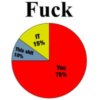 Usage Of The F-Word Pie Chart Funny Shirt