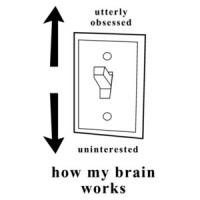 Utterly obsessed - Uninterested - how my brain works. T-Shirt