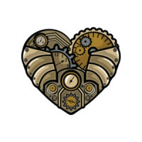 Vintage Steampunk Heart T-Shirt