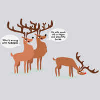 What's wrong with Rudolph? Funny Christmas T-Shirt