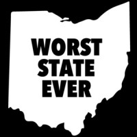 Worst State Ever - Ohio Black T-Shirt 