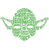 Yoda Typography - Star Wars T-Shirt shirt