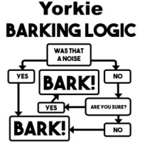 Yorkie Barking Logic - Yorkie / Yorkshire Terrier T-Shirt