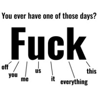 You ever have one of those days? Fuck everything t-shirt