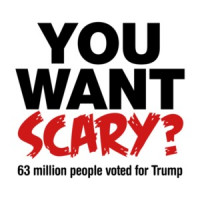 You Want Scary? 63 Million People Voted For Trump Halloween T-Shirt