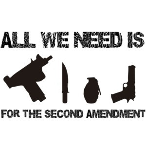 All we need is Uzi's Knives Grenades Guns For The Second Amendment - Pro Gun T-Shirt
