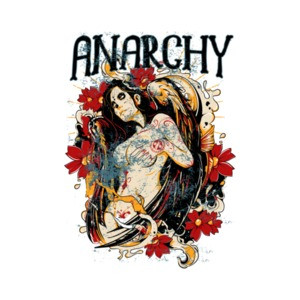Anarchy Gothic Vintage Graphic T-Shirt
