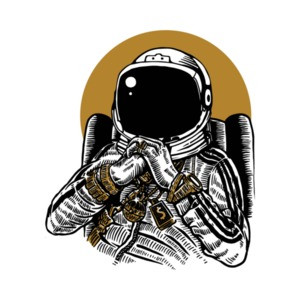 Astronaut Gangsta T-Shirt