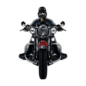 Badass Biker Retro T-Shirt