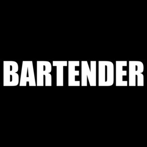 Bartender (White Text) T-Shirt