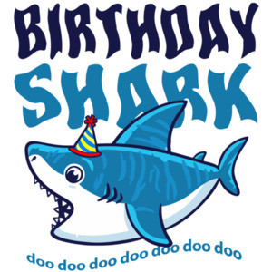 Birthday Shark - First Birthday Shirt. 1st Birthday Shirt. Boys Happy Birthday. Custom T-Shirt with your boys name and age. Personalized Birthday T-Shirt