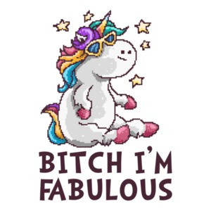 Bitch I'm Fabulous Retro T-Shirt