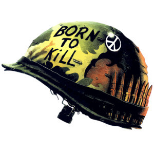 Born to kill helmet - Full Metal Jacket - 80's t-shirt