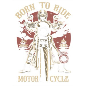 Born To Ride Motorcycle Bikers T-Shirt