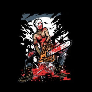 Chainsaw Killer Graphic T-Shirt